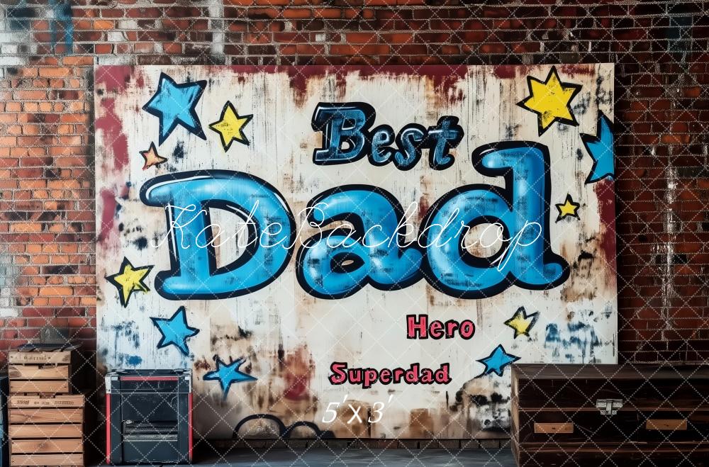 Kate Father's Day Brick Wall Graffiti Backdrop Designed by Patty Roberts