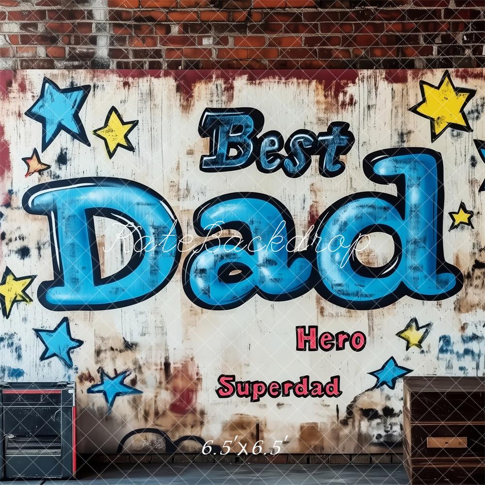 Kate Father's Day Brick Wall Graffiti Backdrop Designed by Patty Roberts