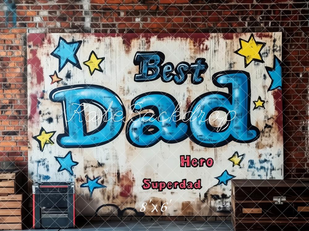 Kate Father's Day Brick Wall Graffiti Backdrop Designed by Patty Roberts