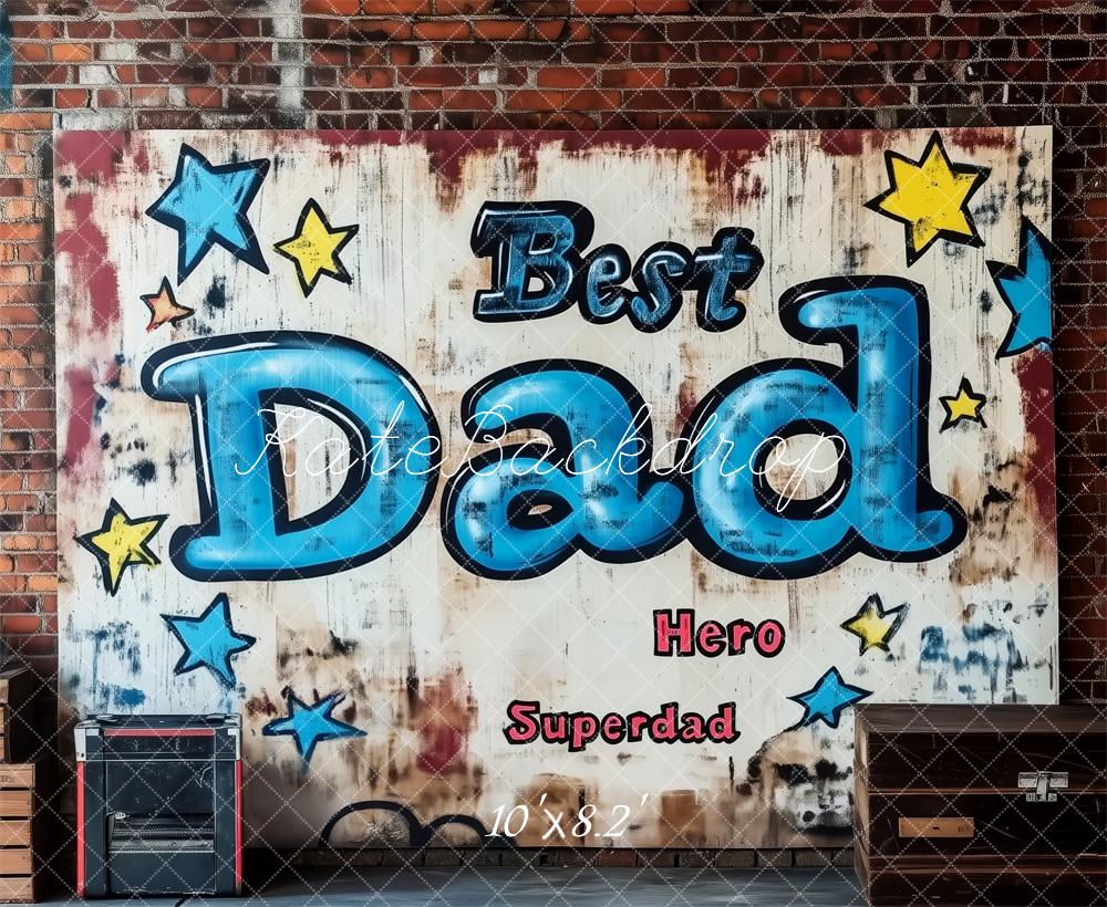 Kate Father's Day Brick Wall Graffiti Backdrop Designed by Patty Roberts