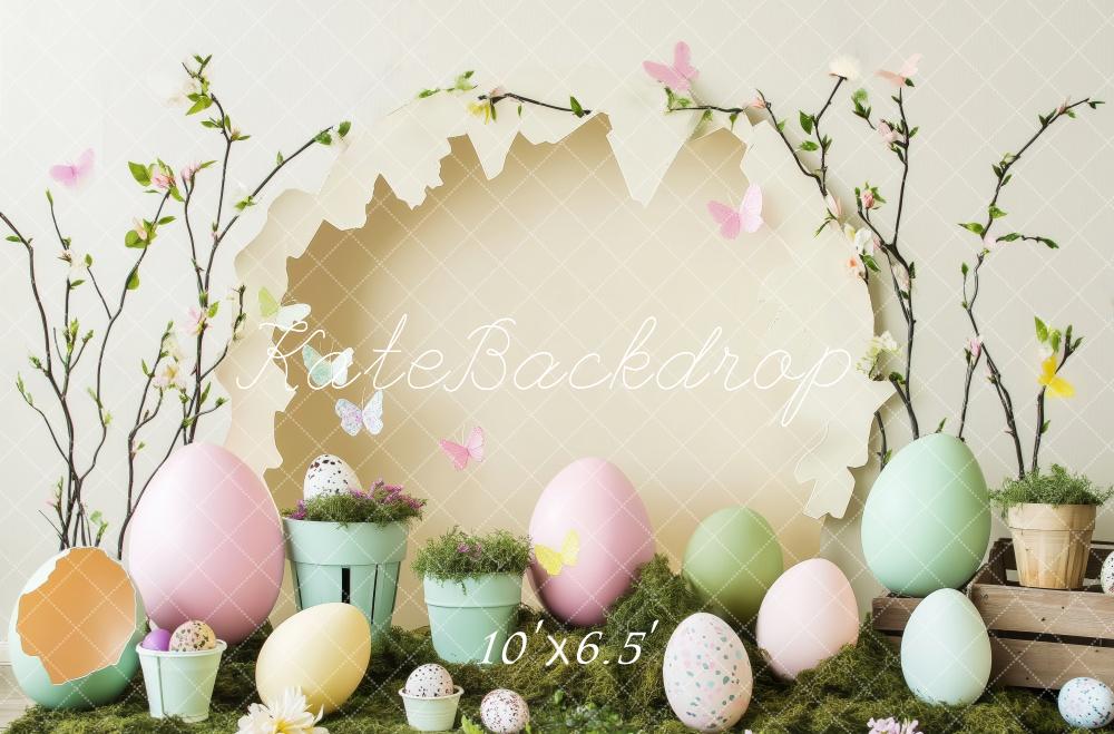 Kate Pastel Easter Egg and Flowers Backdrop Designed by Patty Roberts