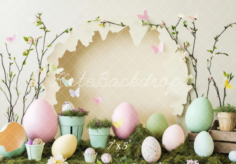 Kate Pastel Easter Egg and Flowers Backdrop Designed by Patty Roberts