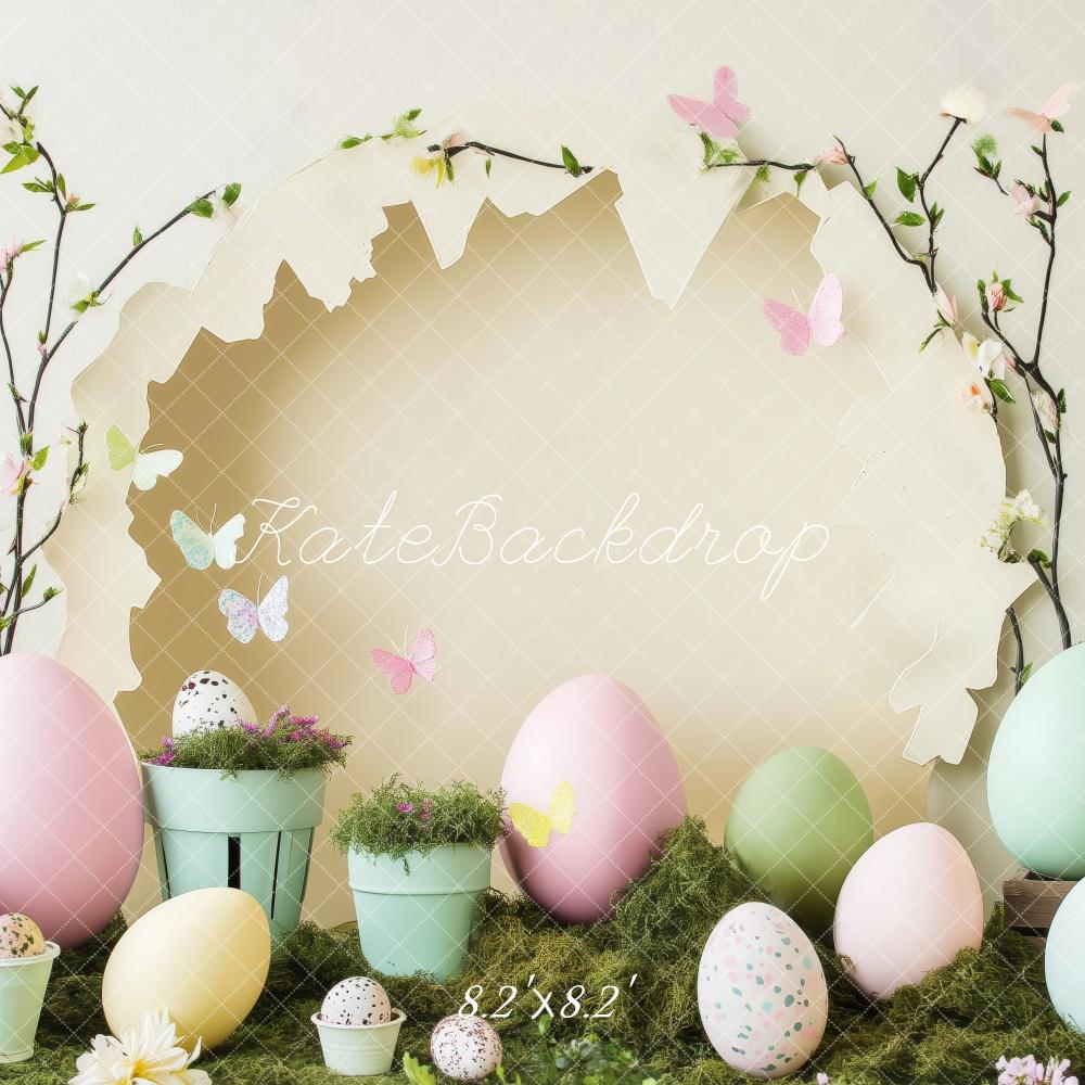 Kate Pastel Easter Egg and Flowers Backdrop Designed by Patty Roberts