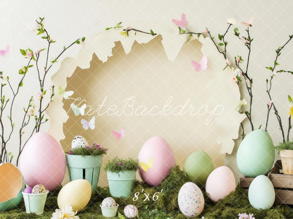 Kate Pastel Easter Egg and Flowers Backdrop Designed by Patty Roberts