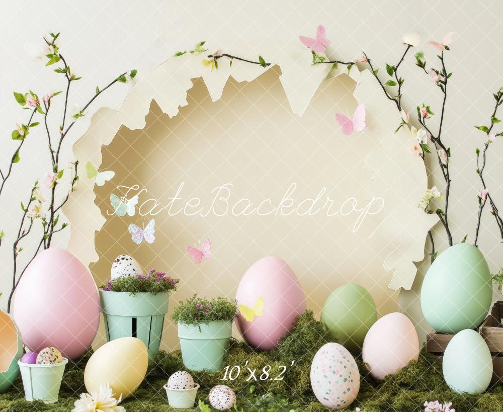 Kate Pastel Easter Egg and Flowers Backdrop Designed by Patty Roberts