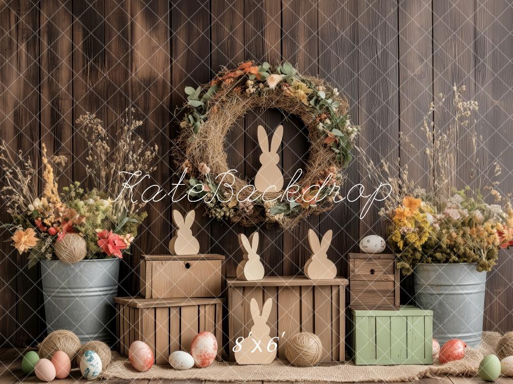 Kate Rustic Floral Vase Easter Backdrop Designed by Patty Roberts