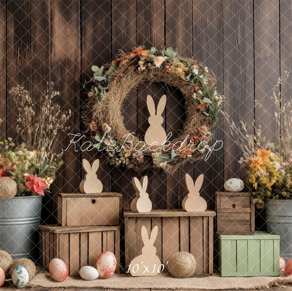 Kate Rustic Floral Vase Easter Backdrop Designed by Patty Roberts