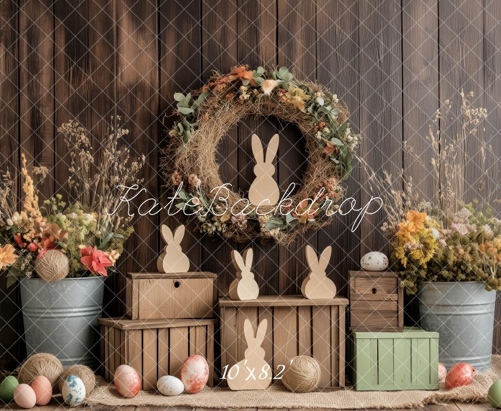 Kate Rustic Floral Vase Easter Backdrop Designed by Patty Roberts