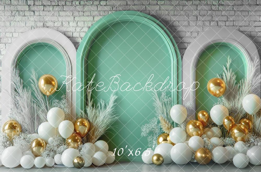 Kate Green Arch Balloons Backdrop Designed by Mini MakeBelieve