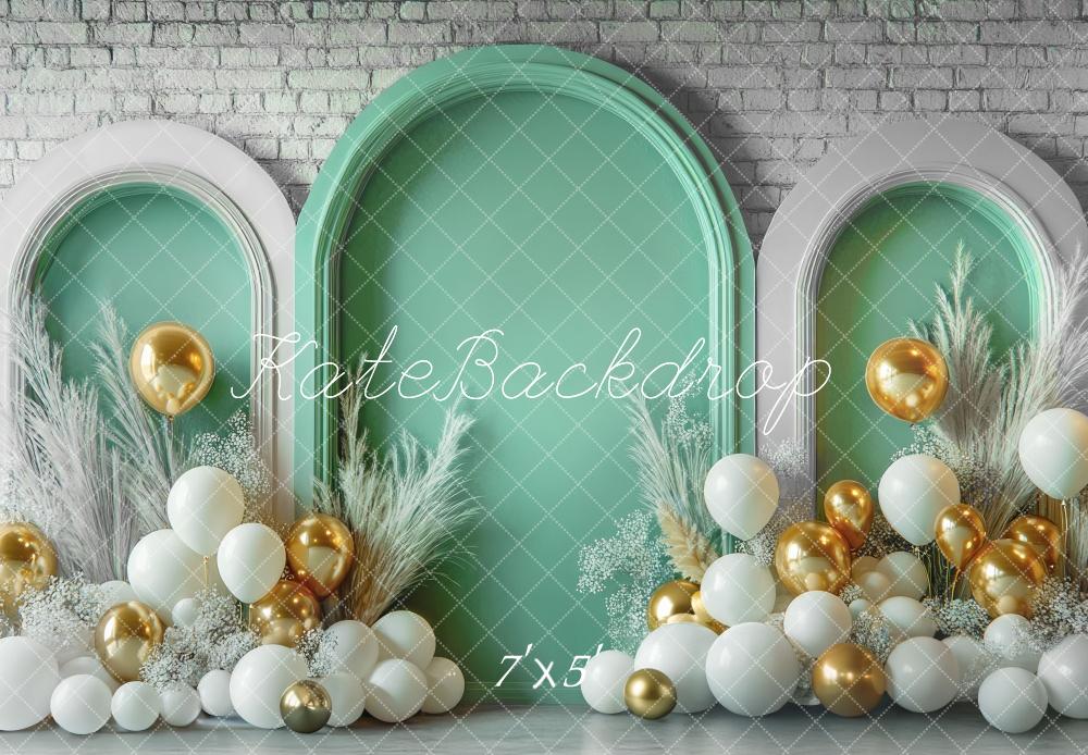 Kate Green Arch Balloons Backdrop Designed by Mini MakeBelieve