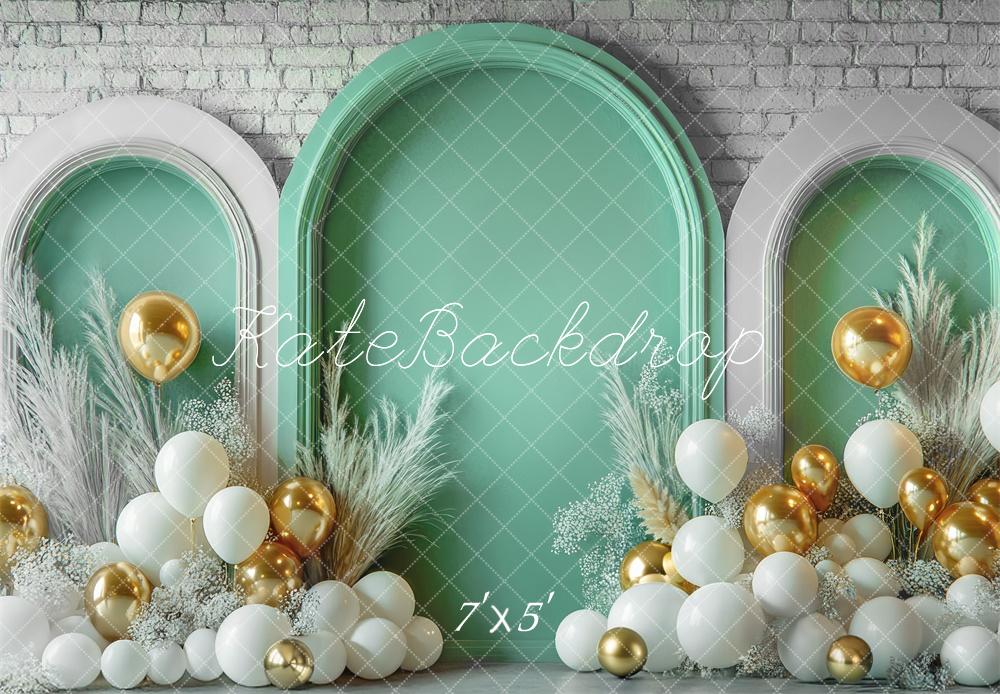 Kate Green Arch Balloons Backdrop Designed by Mini MakeBelieve