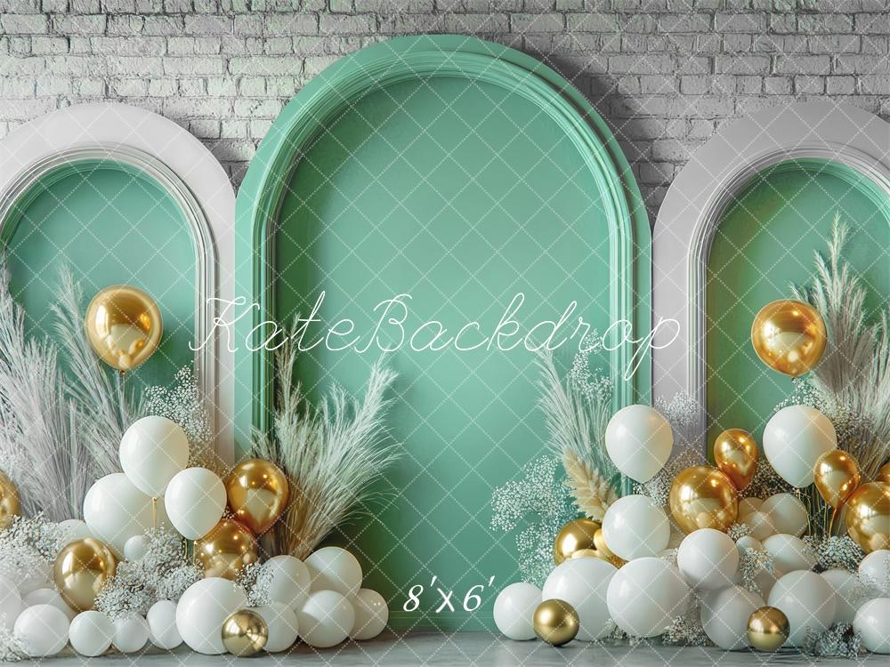 Kate Green Arch Balloons Backdrop Designed by Mini MakeBelieve