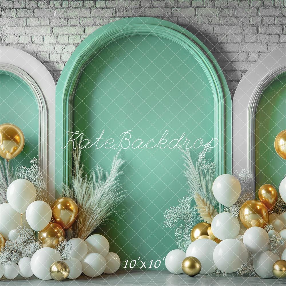 Kate Green Arch Balloons Backdrop Designed by Mini MakeBelieve