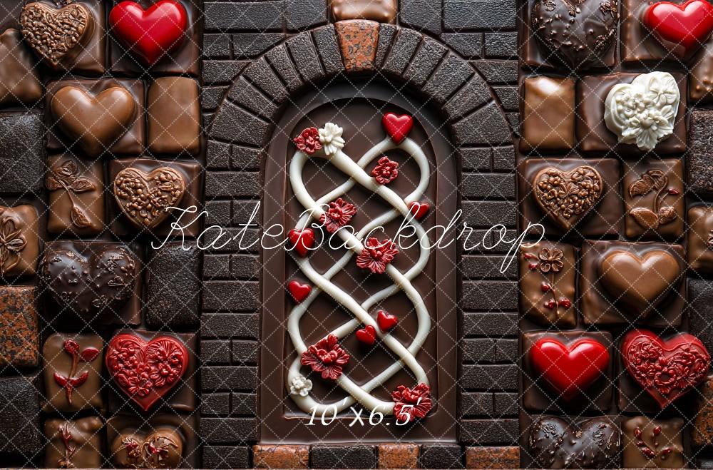 Kate Valentine's Day Backdrop Candy Chocolate Arch Designed by Mini MakeBelieve