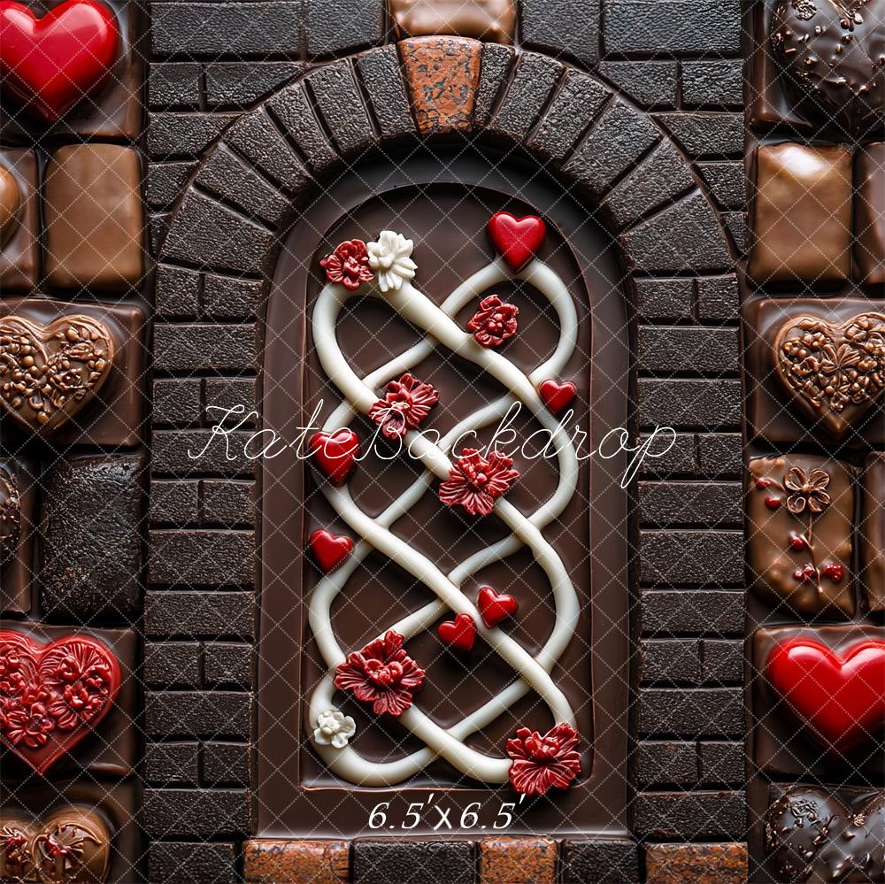 Kate Valentine's Day Backdrop Candy Chocolate Arch Designed by Mini MakeBelieve