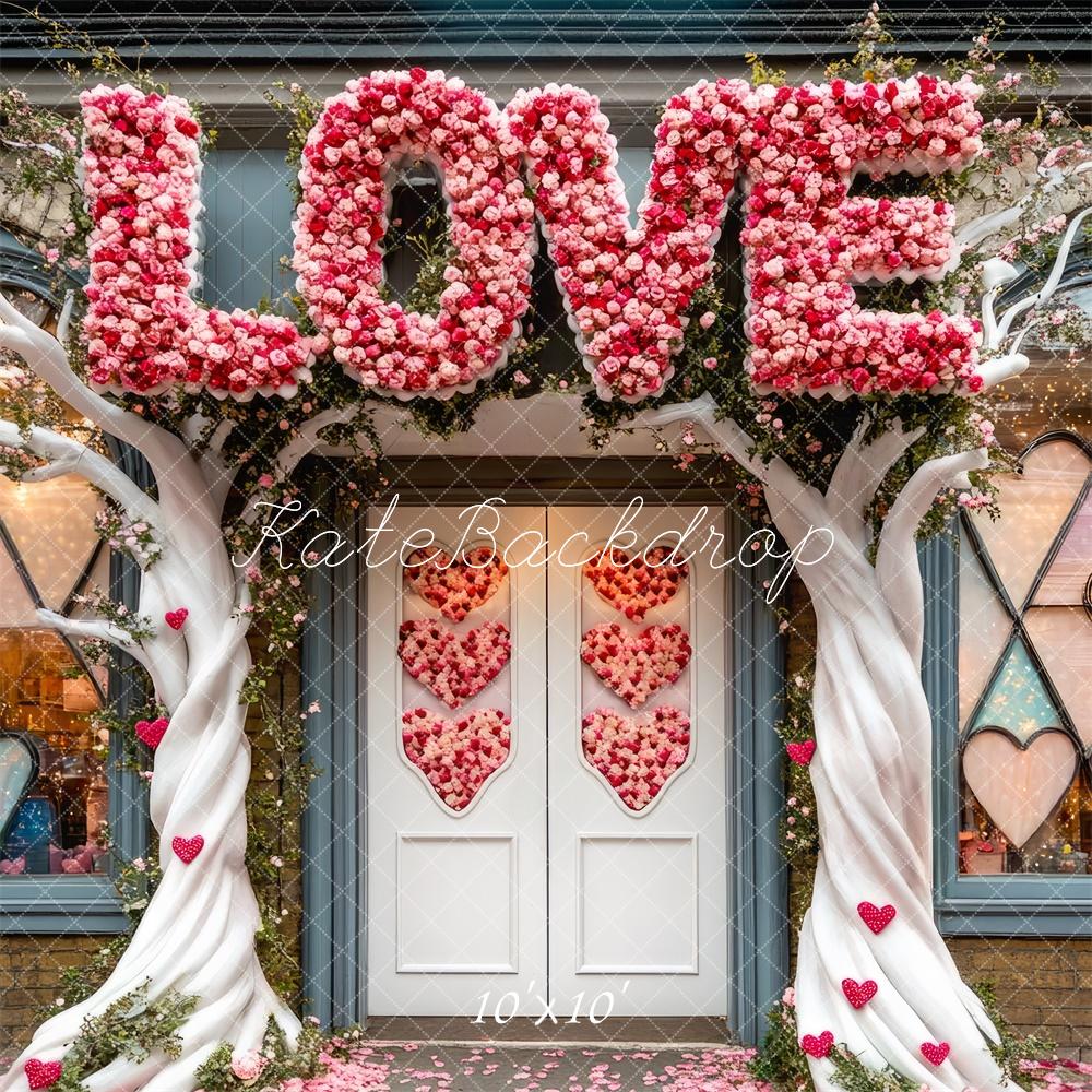 Kate Valentine's Day Love Store Backdrop Designed by Mini MakeBelieve