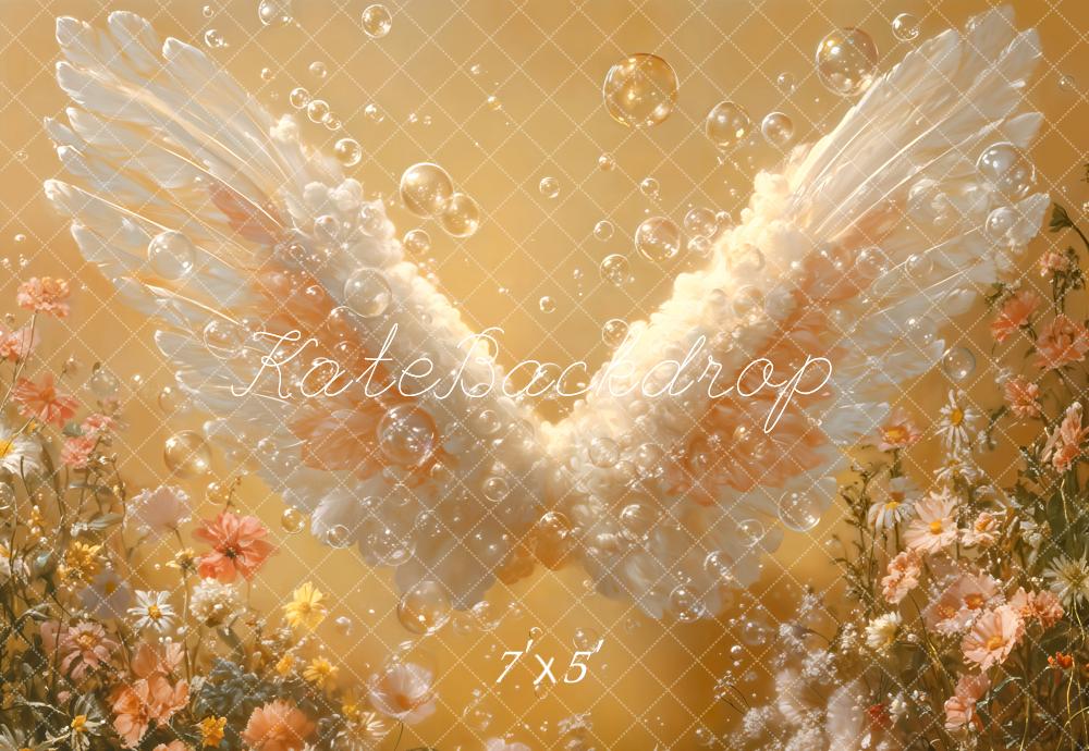 Kate Bubble Angel Wings Backdrop Designed by Emetselch