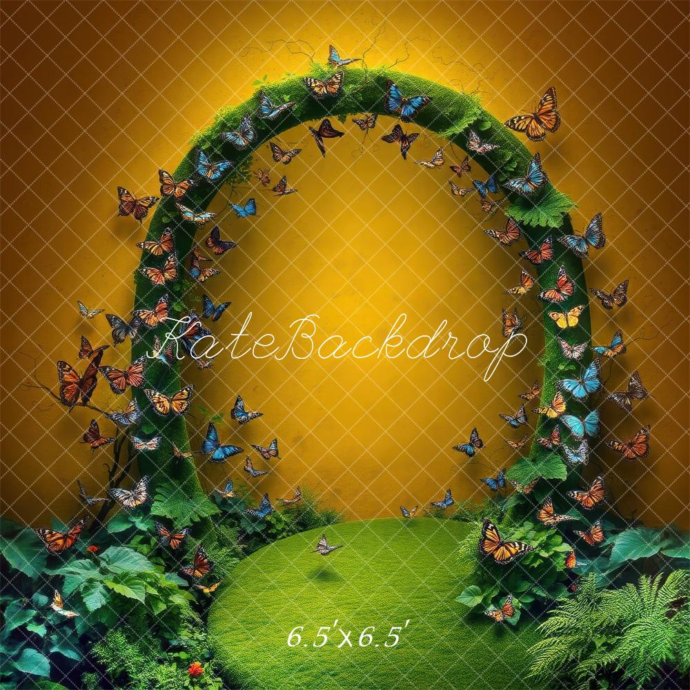 Kate Yellow Butterfly Archway Backdrop Designed by Laura Bybee