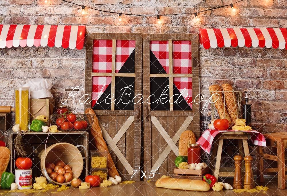 Kate Italian Pasta Birthday Backdrop Designed by Mandy Ringe Photography