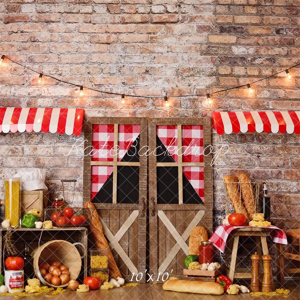 Kate Italian Pasta Birthday Backdrop Designed by Mandy Ringe Photography