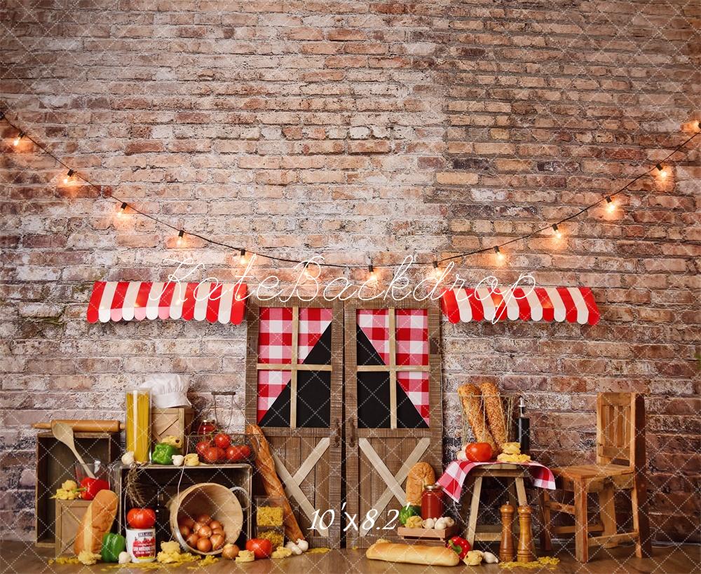 Kate Italian Pasta Birthday Backdrop Designed by Mandy Ringe Photography