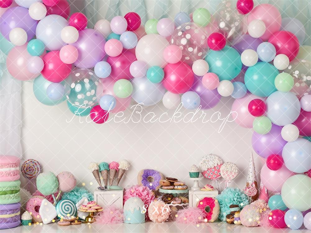 Kate Donut Candy Icecream Birthday Backdrop Designed by Mandy Ringe Photography