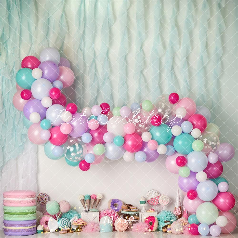 Kate Donut Candy Icecream Birthday Backdrop Designed by Mandy Ringe Photography