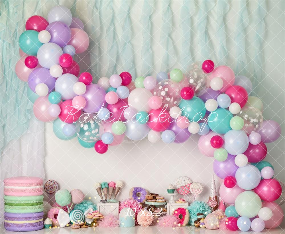 Kate Donut Candy Icecream Birthday Backdrop Designed by Mandy Ringe Photography