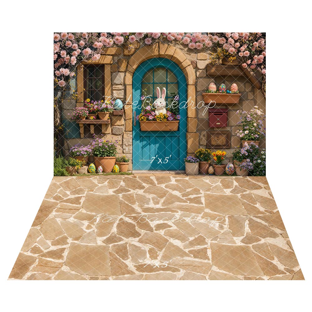 Kate Easter Spring Backdrop+Stone Floor Backdrop