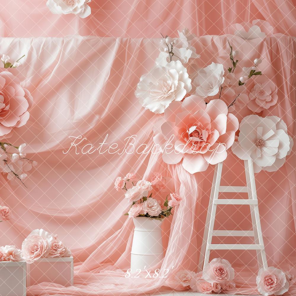 Kate Elegant Pink Draped Backdrop Designed by Patty Roberts