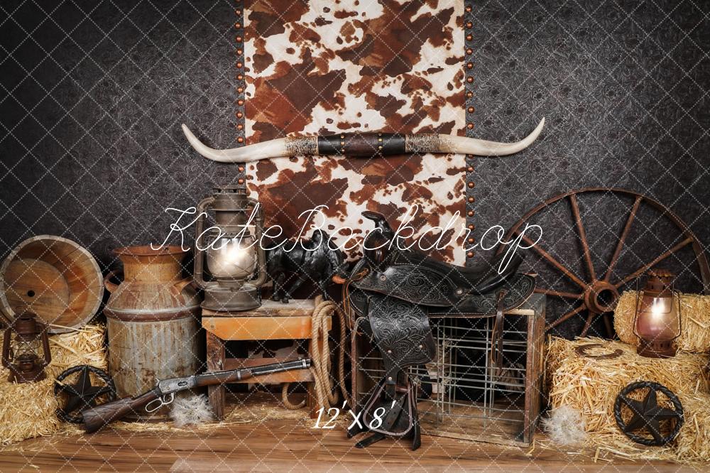 Kate Cowboy Fleece Backdrop Designed by Arica Kirby