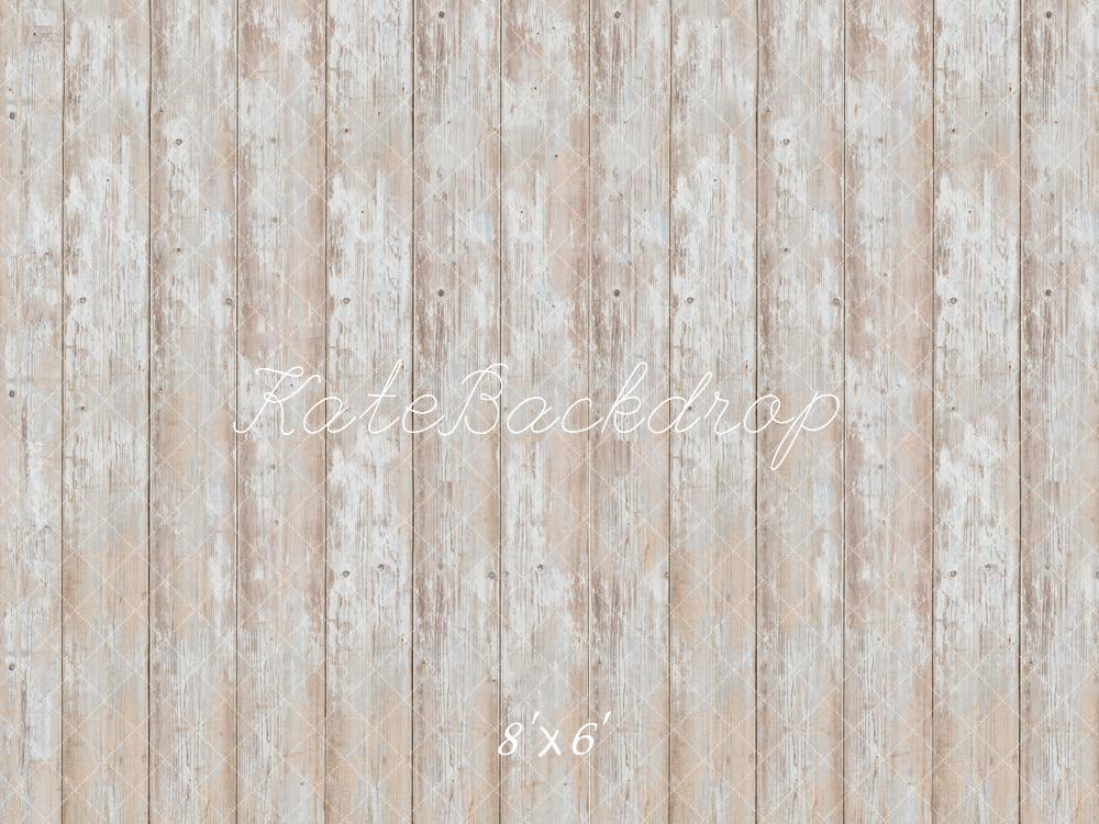 Kate Rustic Wooden Plank Fleece Floor Backdrop Designed by Kate Image