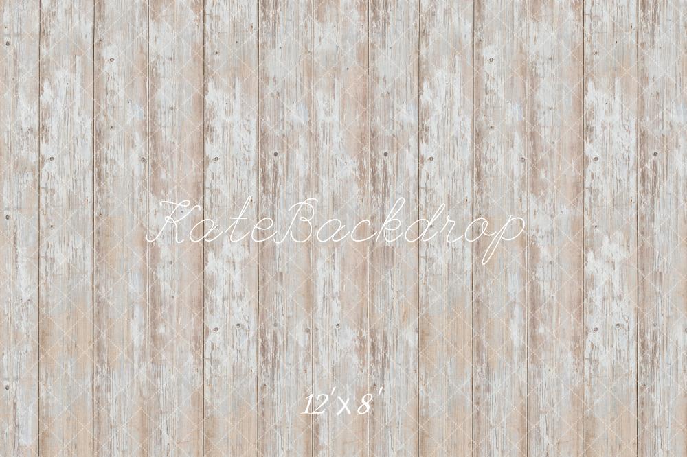 Kate Rustic Wooden Plank Fleece Floor Backdrop Designed by Kate Image