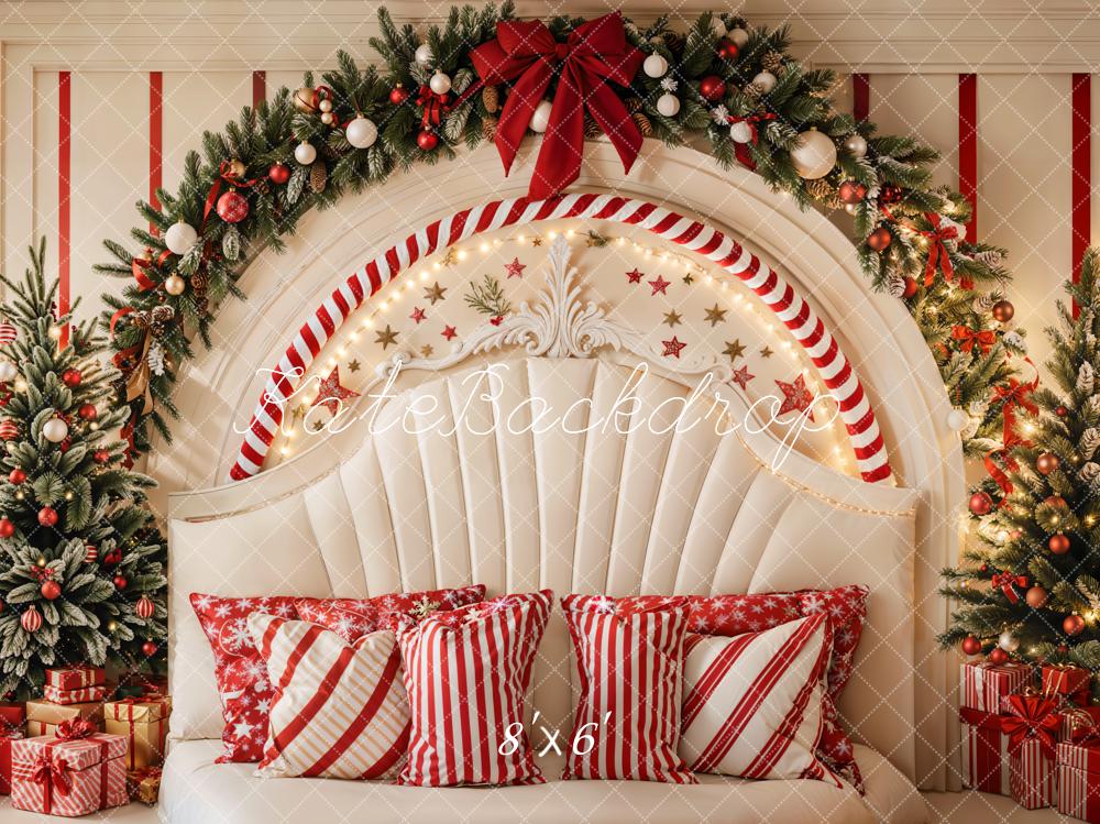 Kate Fleece Christmas Headboard Backdrop Designed by Emetselch