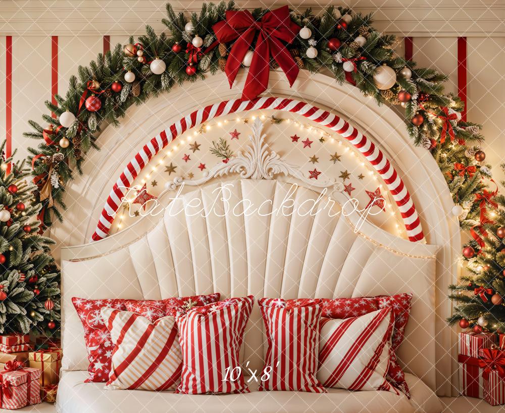 Kate Fleece Christmas Headboard Backdrop Designed by Emetselch