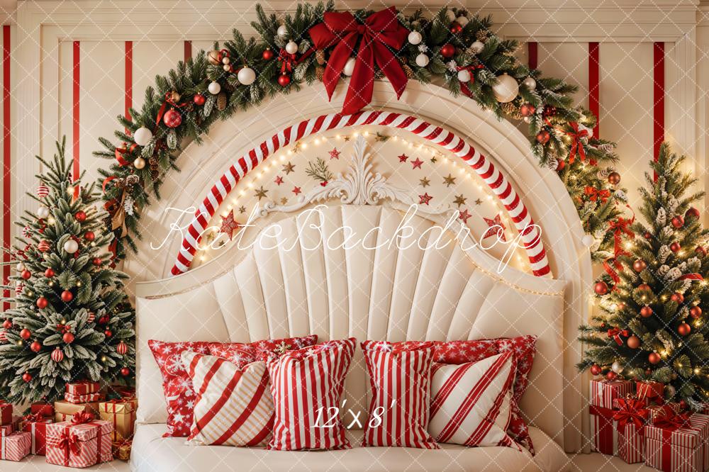 Kate Fleece Christmas Headboard Backdrop Designed by Emetselch