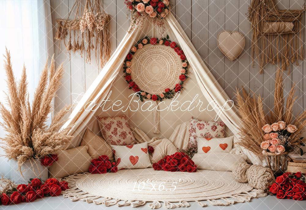 Kate Boho Tent Flower Backdrop Designed by Emetselch