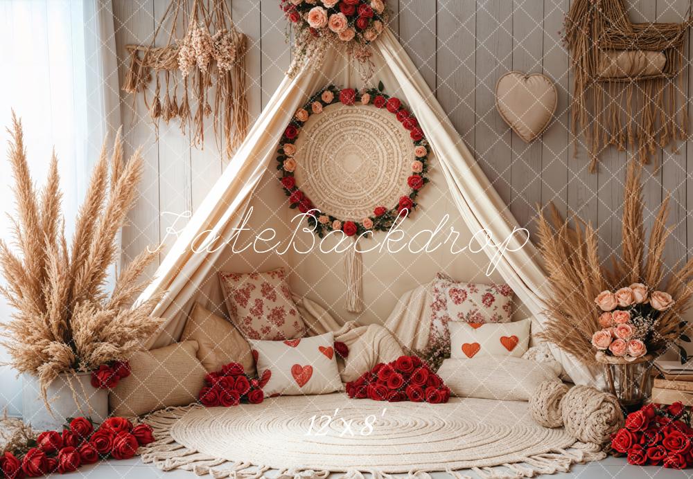 Kate Boho Tent Flower Backdrop Designed by Emetselch