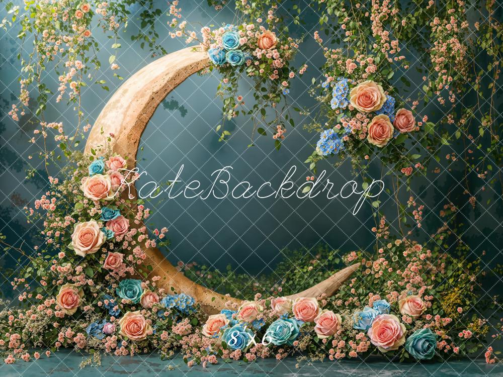 Kate Fleece Crescent Moon Backdrop Cake Smash Newborn Designed by Emetselch