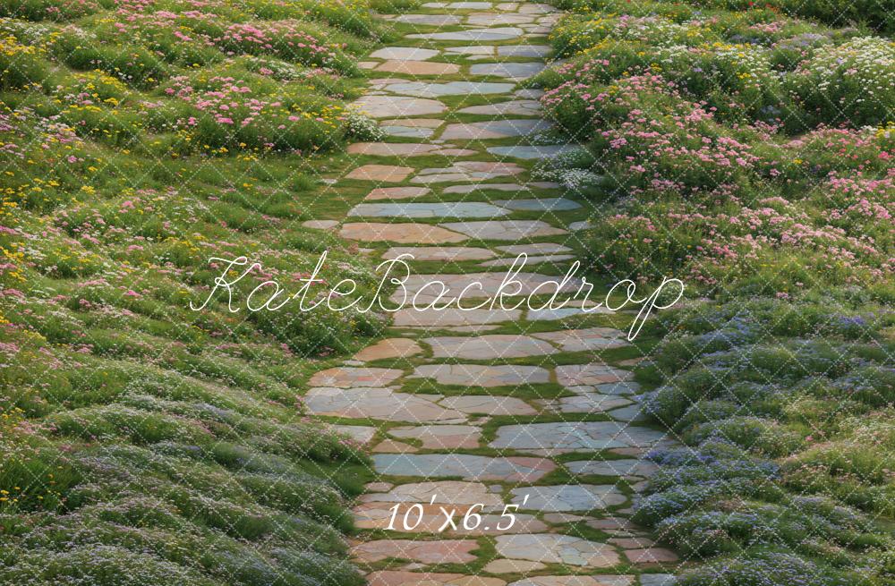 Kate Spring Garden Pathway Floor Backdrop Designed by Kate Image