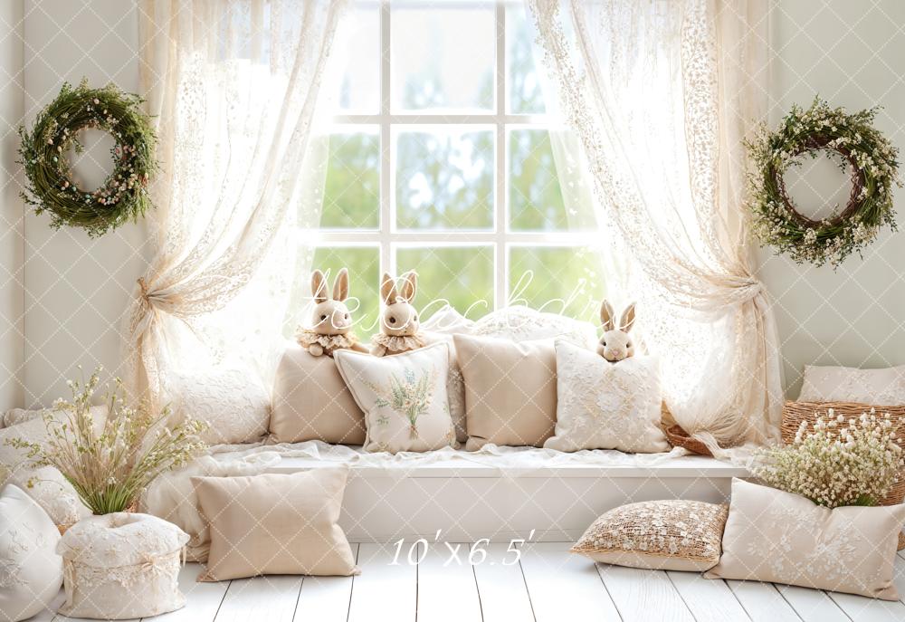 Kate Fleece Pillow Window Easter Backdrop Designed by Emetselch