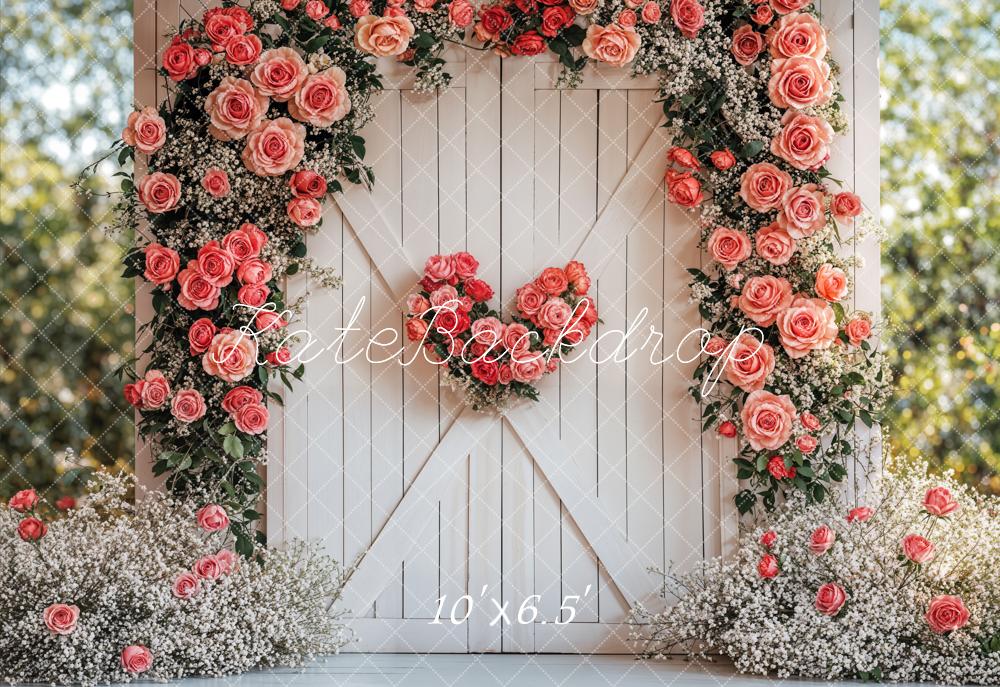 Kate Valentine Backdrop Flower Arch Rustic Wedding Fleece Designed by Emetselch