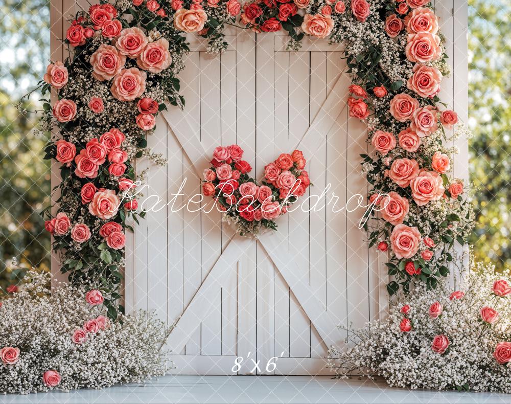 Kate Valentine Backdrop Flower Arch Rustic Wedding Fleece Designed by Emetselch