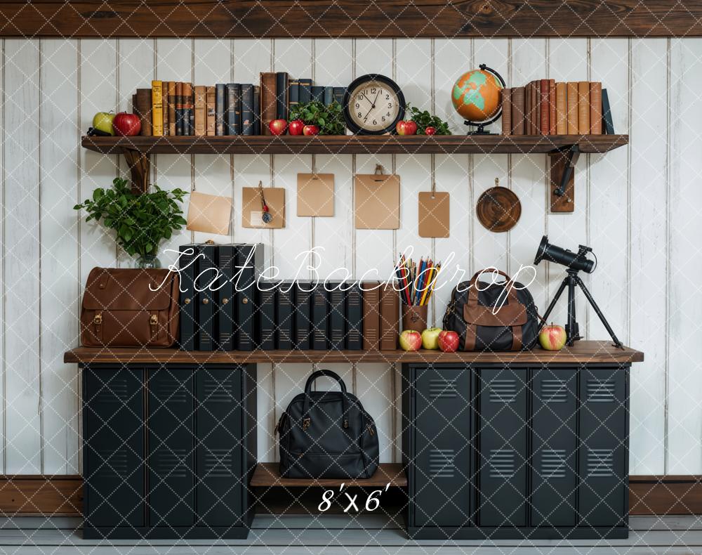 Kate Fleece Back to School Black Desk Backdrop Designed by Emetselch