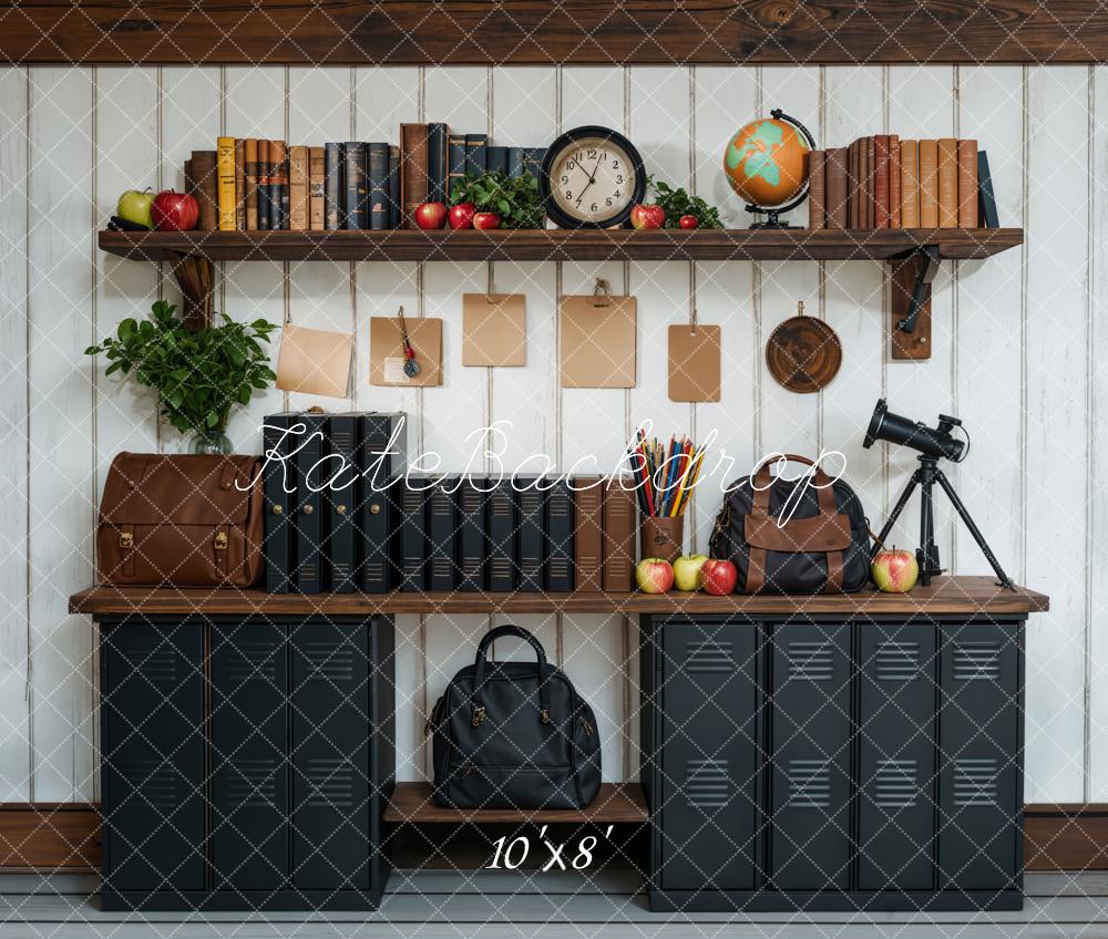 Kate Fleece Back to School Black Desk Backdrop Designed by Emetselch