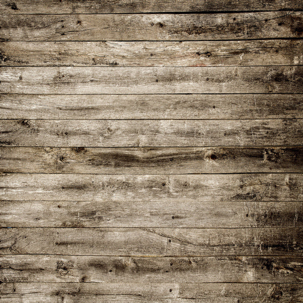 Kate Dark Brown and Grey Barn Wood Newborn Vinyl Backdrop Floor