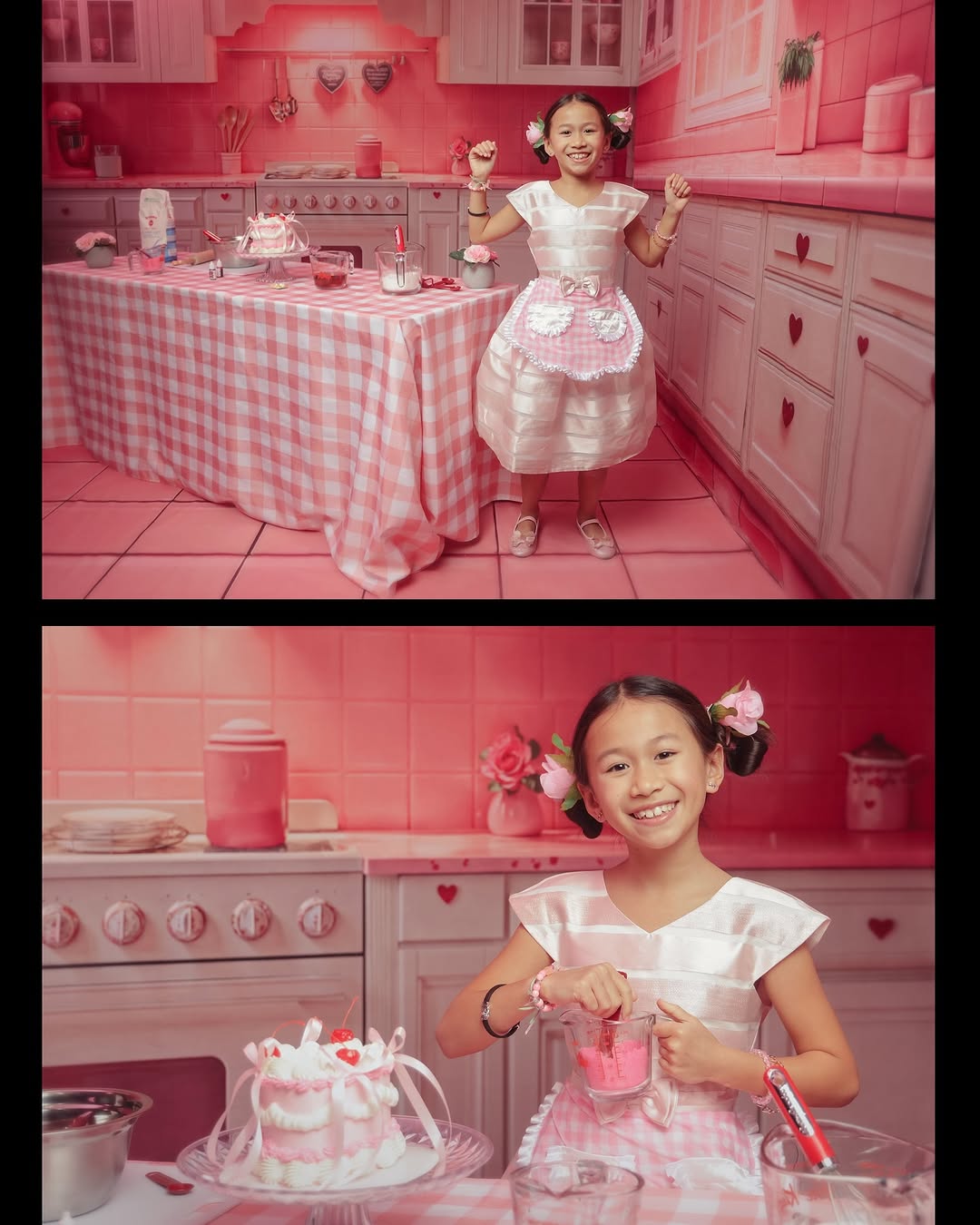 Kate Pink Valentine's Day Kitchen Room Set(8ftx8ft&10ftx8ft&8ftx10ft)