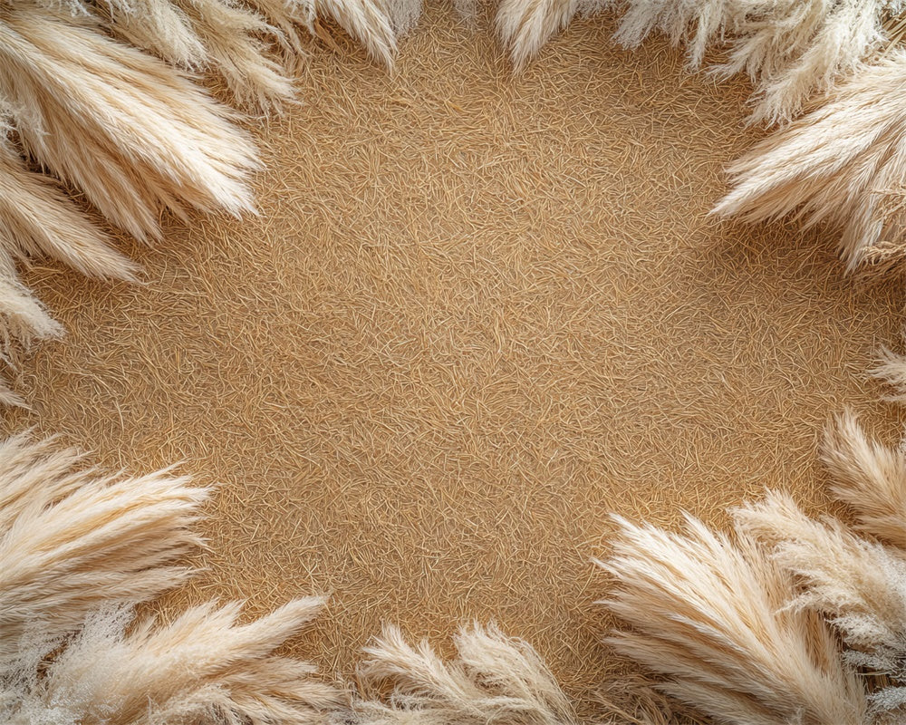 Kate Pampas Edges Rubber Floor Mat designed by Mini MakeBelieve