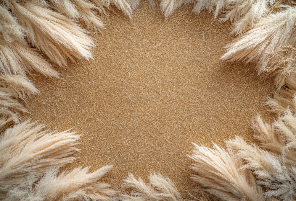 Kate Pampas Edges Rubber Floor Mat designed by Mini MakeBelieve