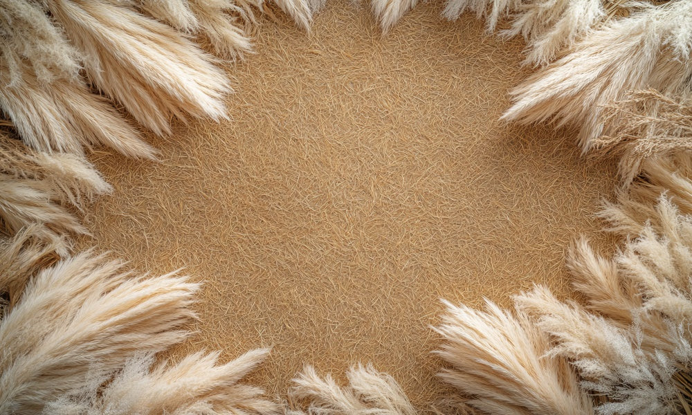 Kate Pampas Edges Rubber Floor Mat designed by Mini MakeBelieve